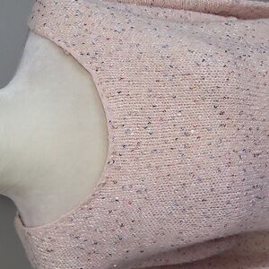 Rebecca Minkoff Light Pink Sequined Sweater